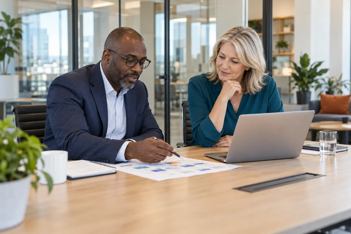 Illustrative workplace photograph for ISO 27701 services