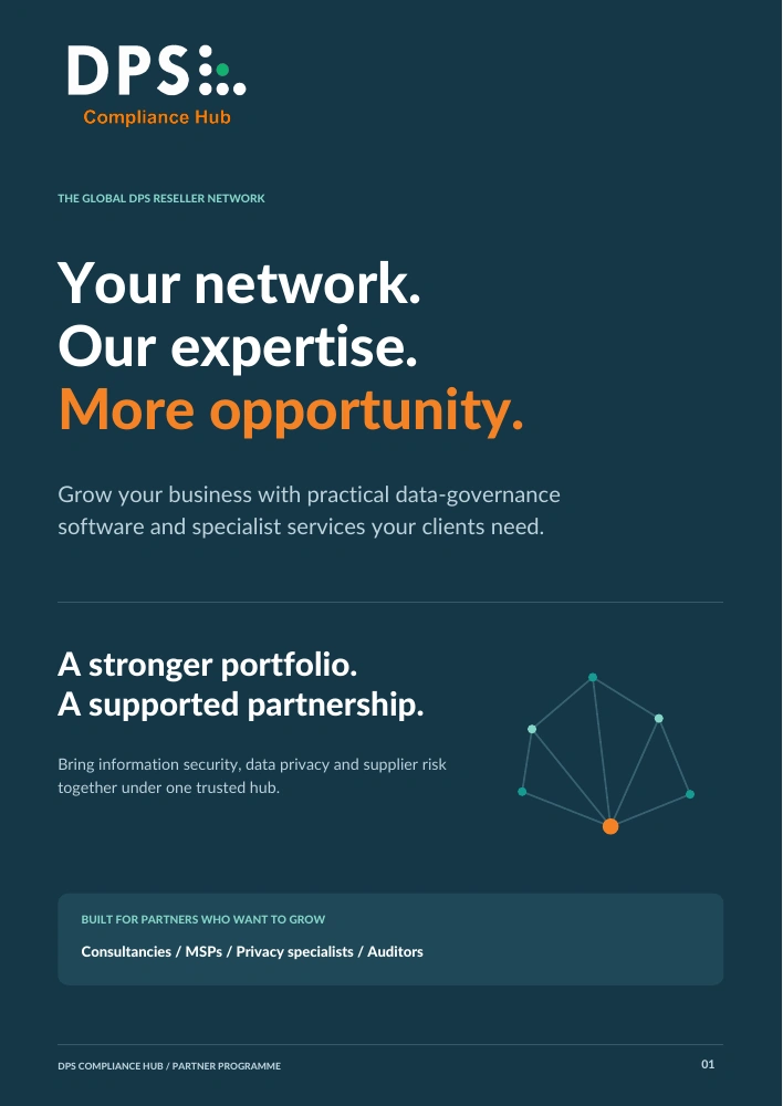 DPS reseller programme brochure: Your network. Our expertise. More opportunity.